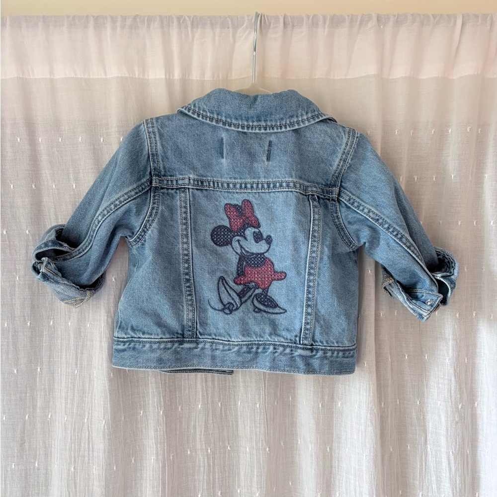 Baby GAP Blue Denim Disney Minnie Mouse Kids Jacket - Picture 3 of 6